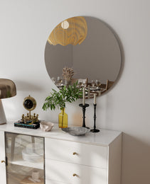 80cm Bathroom Mirror, Round Mirror, Wall Mount