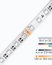 Brighten Your Space with UL Strip Lights IP20 RGB - 24V - 16.4FT - LED Light!