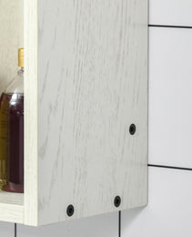 24.75" x 25.5" Bathroom Medicine Cabinet with Mirror, Storage Shelf, Over Toilet Bathroom Cabinet Wall Mounted for Living Room and Laundry Room, White