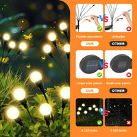 Solar Garden Decorative Lights Yard Patio Pathway Decoration Solar Swaying Light Sway by Wind Outdoor Lights for Walkway