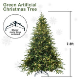 PVC Christmas Tree, Christmas Decorations, Green, With Lights - CJDS - CC