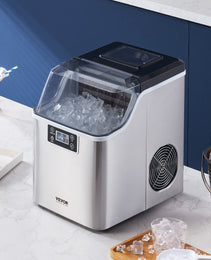 Portable Countertop Ice Maker 45Lbs/24H Self-Cleaning With Scoop Basket Home Bar