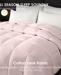Pink Extra Large Plump Thick Duvet Enhanced Warmth Skin Friendly Comfort. Fits Single Double Beds. Luxury Hotel Grade Insert For Bedroom Use. Perfect Christmas Gift Replacement.