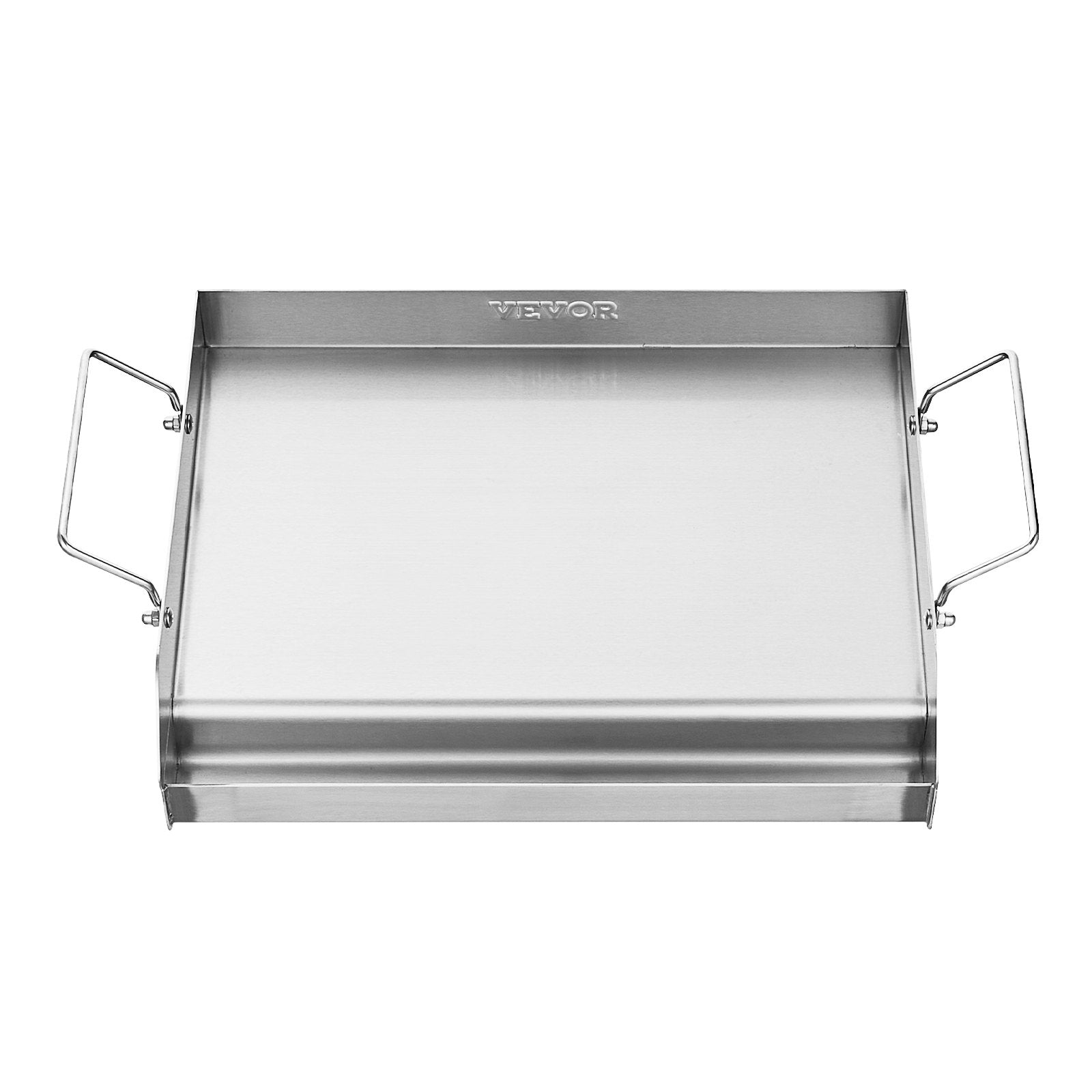 17x13 In Flat Top Griddle Stainless Steel Universal BBQ Grill Pan Cookware