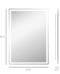 kleankin 32" x 24" LED Bathroom Mirror