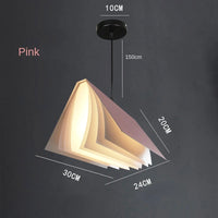 Novelty Pendant Lights Book Decoration Hanging Lamp Modern Ceiling Chandelier Study Room Library Shop Decor Kids Children Decor