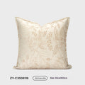  Apricot floral square pillow