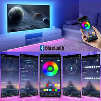 Smart RGB LED Gaming Light Strip USB Christmas Lights Music Sync Flexible Tape APP Remote Control for Gaming Room TV Backlight