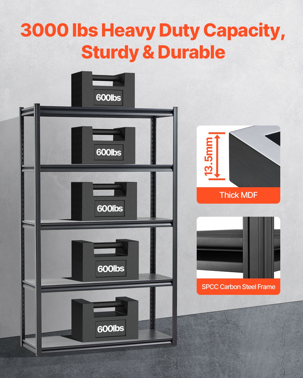 Storage Shelves5-tier Garage Storage Shelving