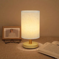 Modern Nordic Wooden And Fabric Decorative Table Lamp, Suitable For Bedroom Bedside Lighting, Study, And As A Small LED Night Light For Guesthouses. It Makes A Great Room Illumination Option And Is Perfect For Christmas SR260327144401643282873
