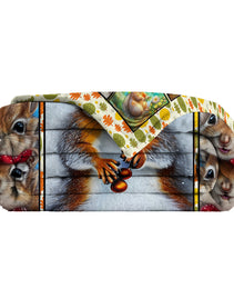 1pc Cute Cartoon Squirrel Printed Blanket, Soft And Skin Friendly Casual Blanket, Cover Blanket, Multi Scene Warm Decorative Blanket, Suitable For All Seasons