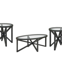 Modern Simple Glass Coffee Table, Tempered Glass Coffee Table Solid Wood Base Round Transparent Glass Top Modern Living Room Terrace Study Coffee Table