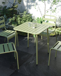 Sera Square Table  Green Outdoor Courtyard Table Villa Open Air Dining Table Waterproof Table Retro American Modern Simple Balcony Table Coffee Table