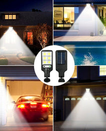LED Solar Motion Sensor Light Bright Garden Outdoor Street Wall Lamp Solar Wall Lamp Lights Outdoor Road Lamp For Garden, Yard, Garage, Path