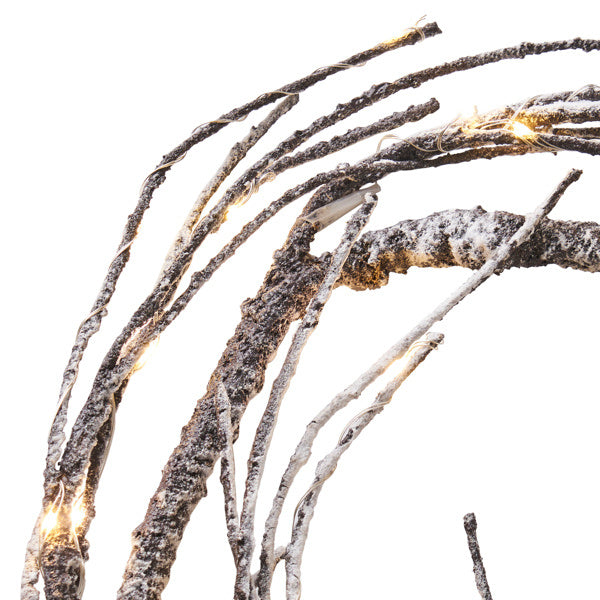 18 Foot Paper Flower Wreath With LED Lights - CJDS