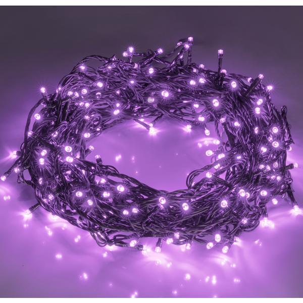 200pcs 66ft Halloween Fairy String Lights 8 Lighting Modes Mini Plug-in String Lights Indoor And Outdoor Christmas Garden Wedding Party Decoration Purple - CJDS - FC
