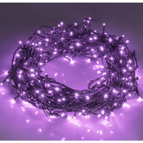 200pcs 66ft Halloween Fairy String Lights 8 Lighting Modes Mini Plug-in String Lights Indoor And Outdoor Christmas Garden Wedding Party Decoration Purple - CJDS - FC