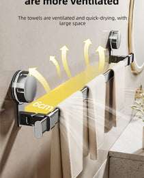 1 Suction Cup Telescopic Towel Rod
