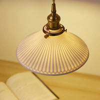 Japanese-style ceramic Nordic hotel bar shop Homestay living room soft installation bronze retro net red chandelier porch