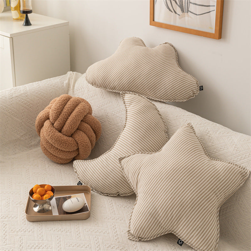 Cotton And Linen Striped Cushion Seriescoordinating Throw Pillows For Your Home Sofa