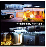 Curtain Icicle Lights Wedding Party LED Fairy Christmas Indoor Outdoor - CJDS - CC