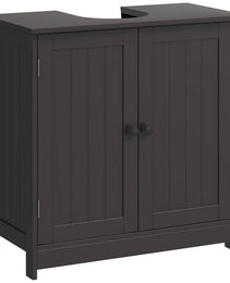 Bathroom Vanity Cabinet, Under Sink Bathroom Cabinet with 2 Doors and Adjustable Shelf, Coffee
