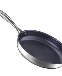 Titanium Alloy Stainless Steel 10-inch PFAS-Free PFOA-Free Non-Stick Pan Dishwasher-Safe Oven-Safe Suitable For All Stovetop Cookware
