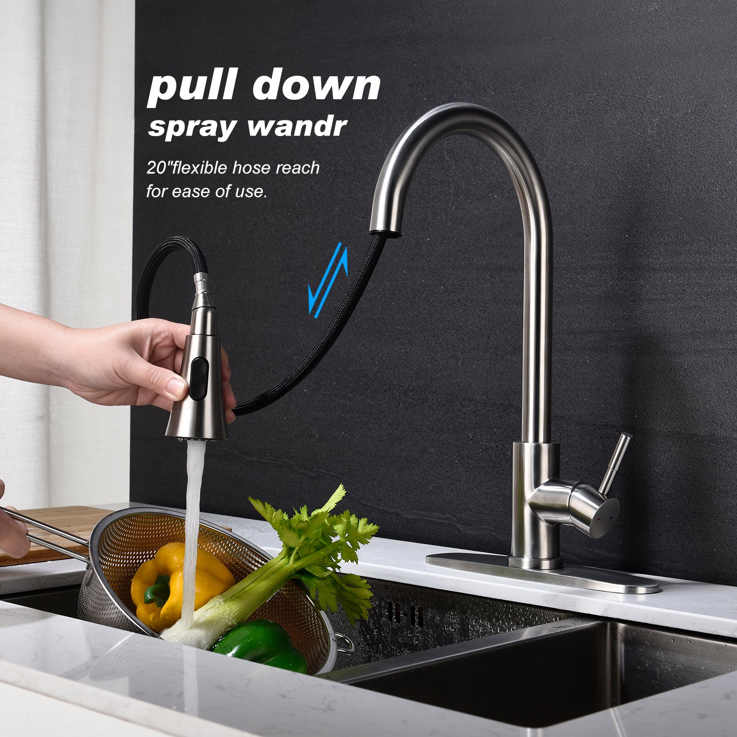 Kitchen Faucet With Pull Out Spraye
