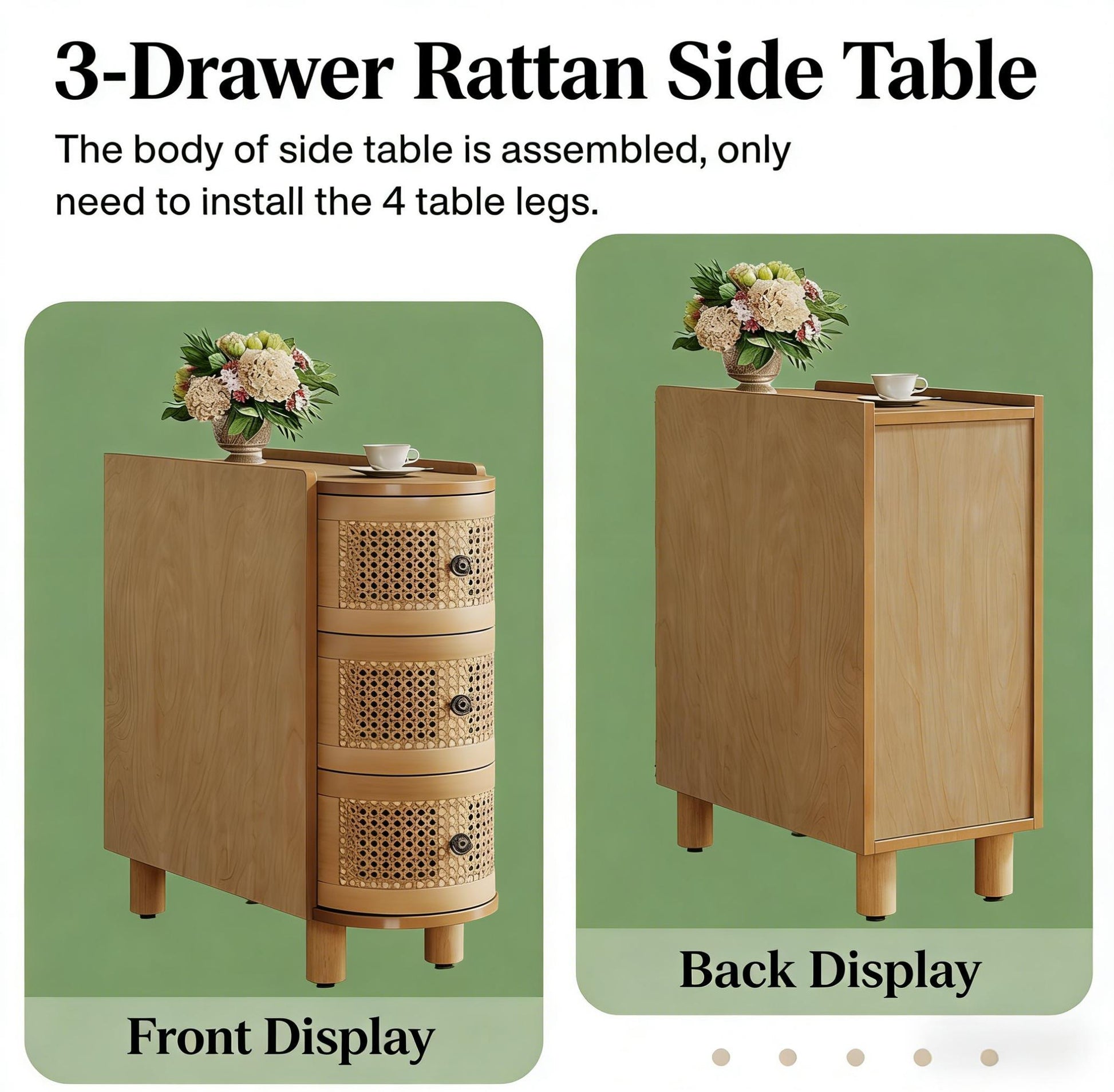 Wooden NightStand,End Table,Side Table