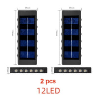 Solar LED Outdoor Light Solar Lighting Sensor Lamp Streetlights Exterior Garden Decoration Garland Waterproof Solar Wall Light