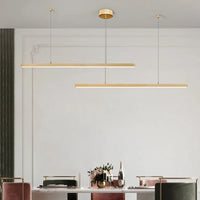 Modern Minimalist LED Restaurant Pendant Light Long Line Chandelier For Living Room Dining Room Bedroom Office Desk Bar Led Lamp