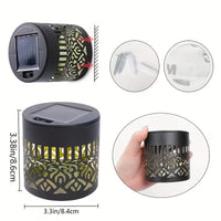 Solar Mandala Wall Lamp Outdoor LED Waterproof Fence Lamp for Garden Lawn Estate Porch Corridor Courtyard Decoration Wall Light