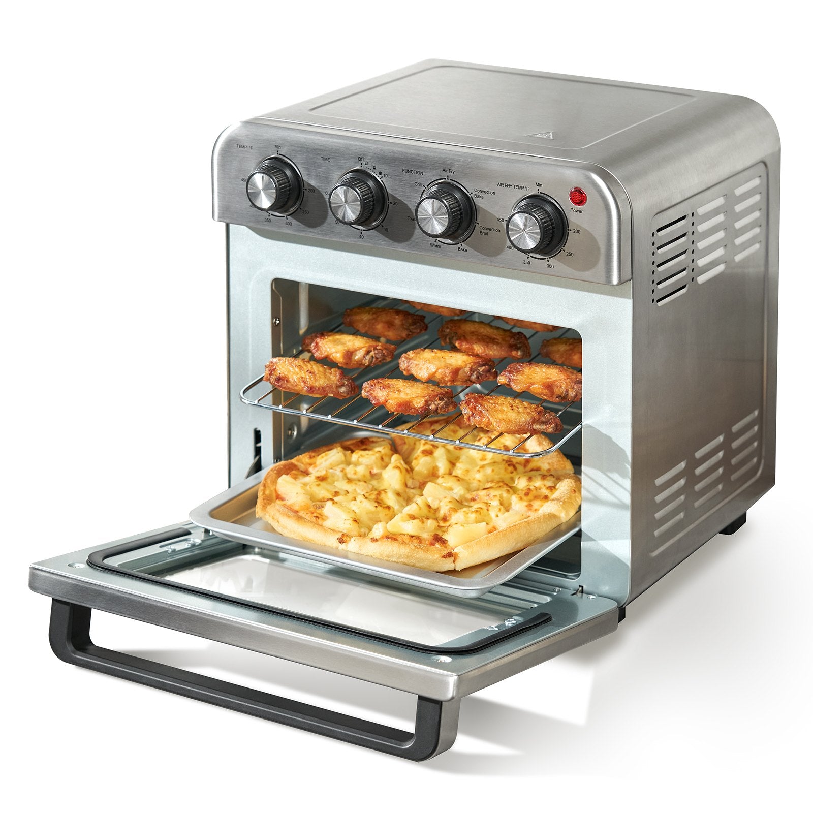 7-in-1 Air Fryer Toaster Oven – 1800W Convection Power with 360° Hot Air Circulation