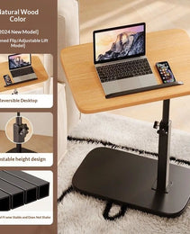 Flip-up Bedside Table Height-adjustable Side