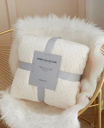 Solid Color Flannel Wheat Grain Blanket Children's Blankets