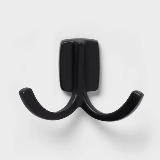 Modern Octopus Hook Matte Black: Cast Aluminum Towel Hook, Powder-Coated, 20lb Capacity