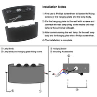 2W 4W 6W 8W 10W 12W LED Wall Light Outdoor Waterproof Modern Nordic Style Indoor Wall Lamps Living Room Porch Garden Lamp