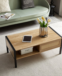 40.16 Inch Rattan Coffee Table