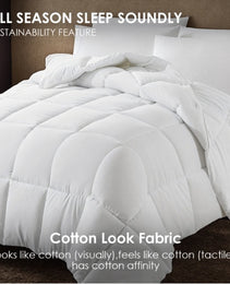 Polyester Brushed Single Quilt With Microfiber Filling, Down Alternative, OKO-100 Certified, CPC Children's Certified, Shipped Via Amazon Logistics