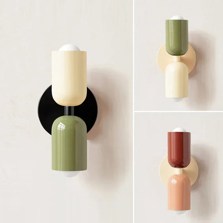 Colorful Bedside Wall Lamp Nordic Living Room Corridor Wall Light Children's Room Macaron Home Interior Decoration Lamp