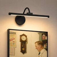 Wireless LED Picture Light with Remote Control, 360° Adjustable Magnetic Wall Lamp, Rechargeable USB, 3 Color Dimmable Lighting