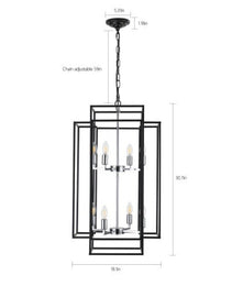 8 Lantern Tiered Chandeliers