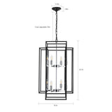 8 Lantern Tiered Chandeliers, Industrial Farmhouse Chandeliers Unavailable Platforms- CJDS