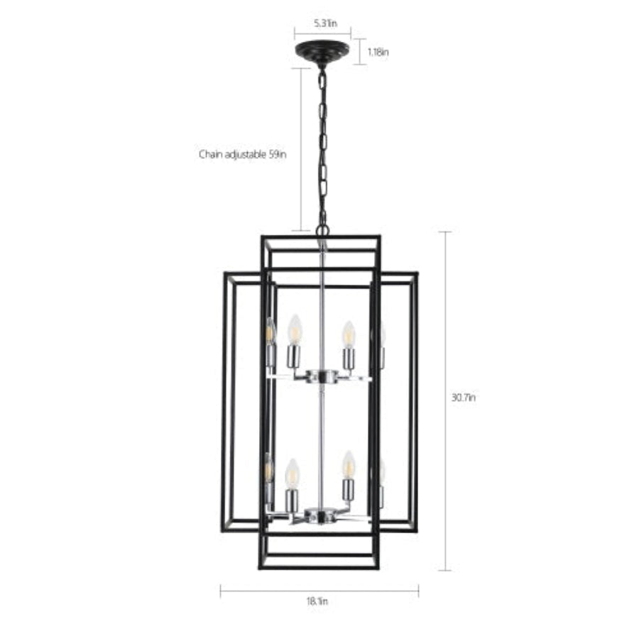8 Lantern Tiered Chandeliers
