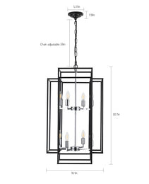 8 Lantern Tiered Chandeliers, Industrial Farmhouse Chandeliers Unavailable Platforms- Temu