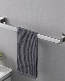 5-Piece SUS304 Bathroom Set Towel Bar  Ring Hooks  TP Holder, Brushed Finish