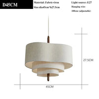 Pebble Pendant Lamp Led Multilayer Cloth Fabric Lamp Kitchen Boho Decor Rustic Lamp Hotel Bedroom Wabi Sabi Dining Table Light