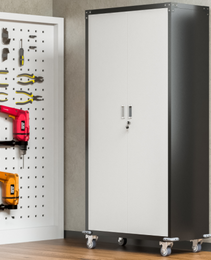 Garage Storage Cabinets With Locking Doors And 4 Adjustable Shelves
