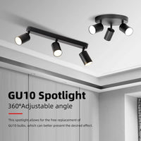 110v 220v LED Ceiling Light GU10 LED Track Spot Light for Chandelier Bedroom Corridor Ceiling Lamp  Replacement Bulb Lighting