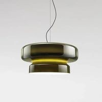 LED Fashion Glass Pendant Lights Modern Annular Chandelier Designer Hanging Lamp Home Room Decoration for Living Bedroom Fixture